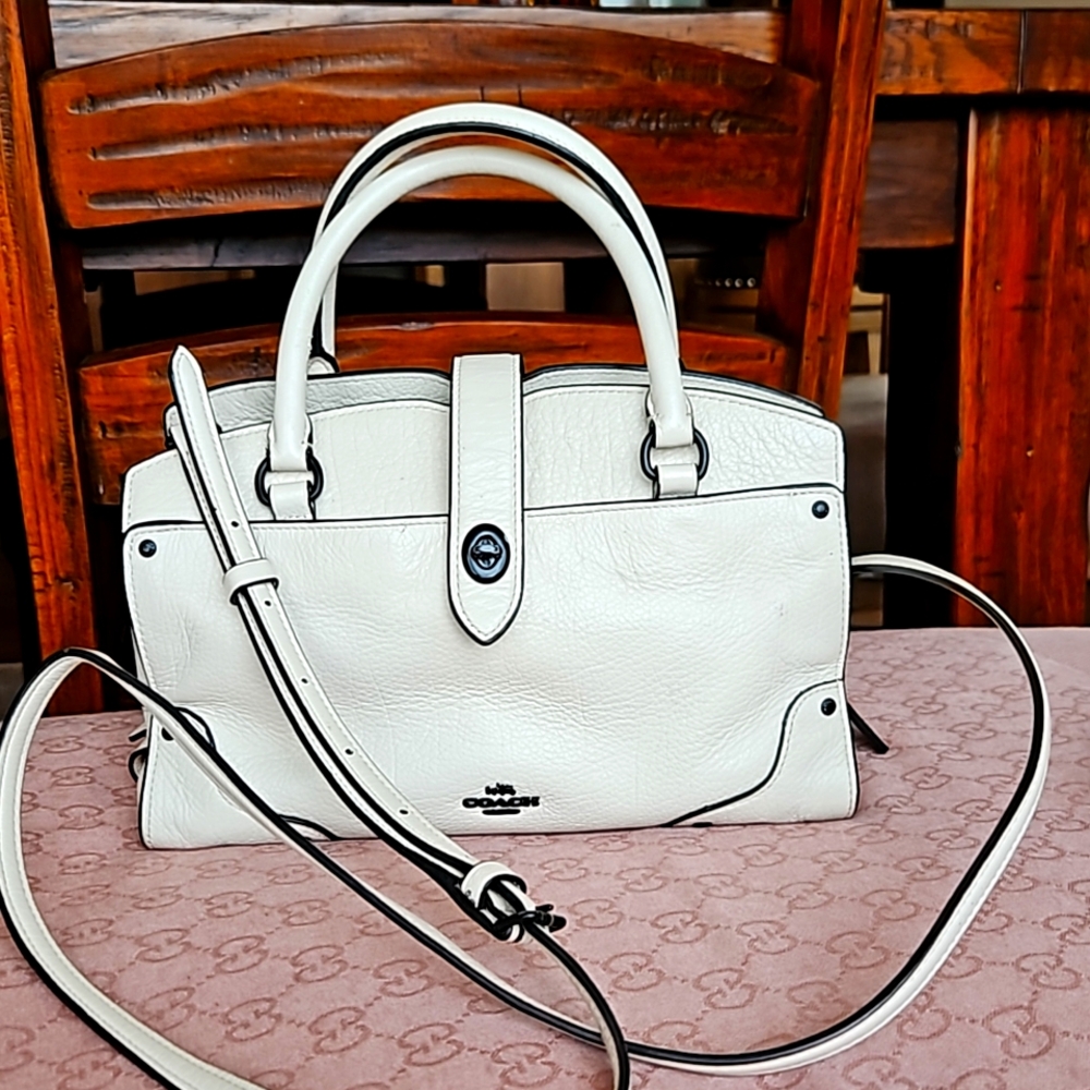 🌸COACH🌸 Mercer Satchel OFF-white/cream